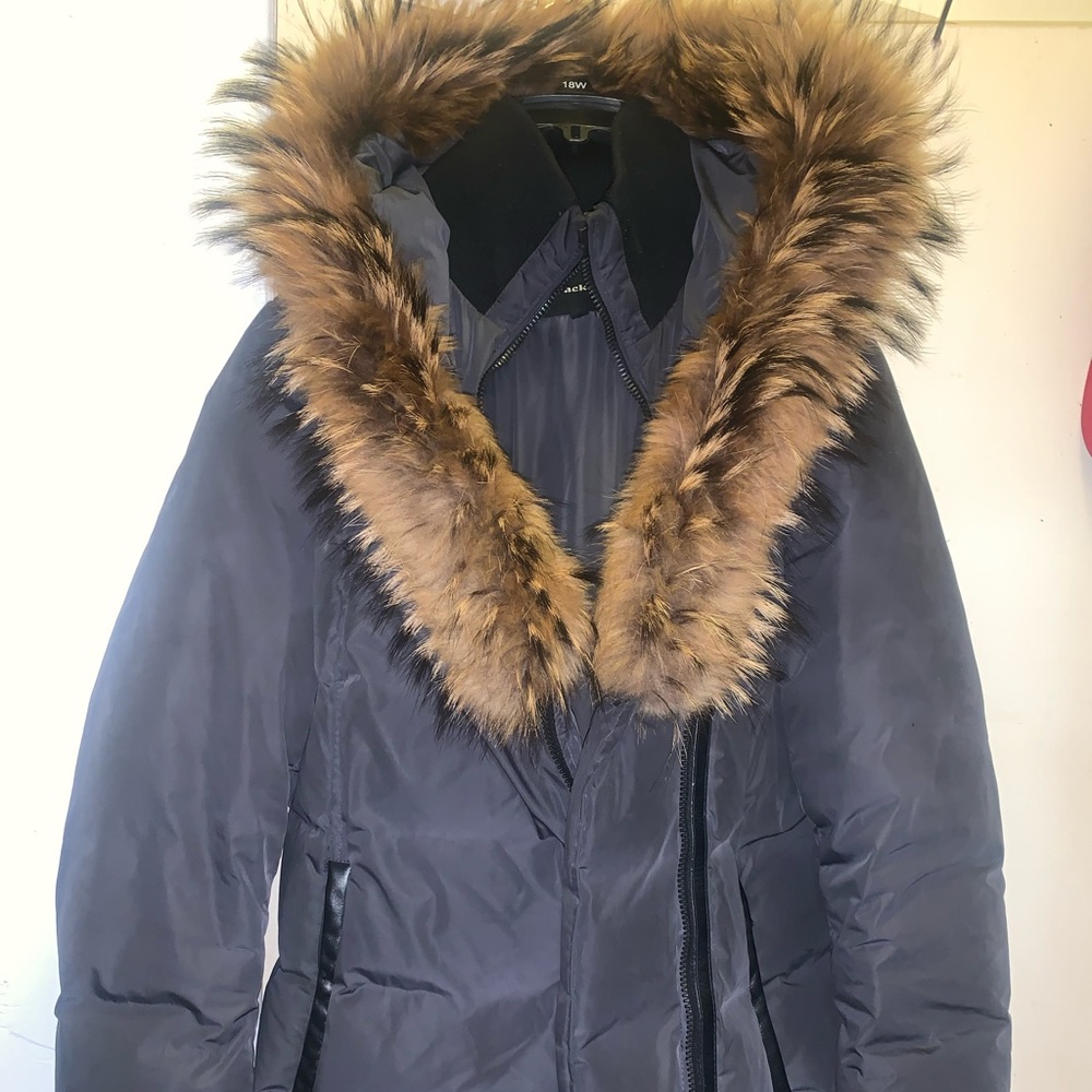 Large grey Mackage coat